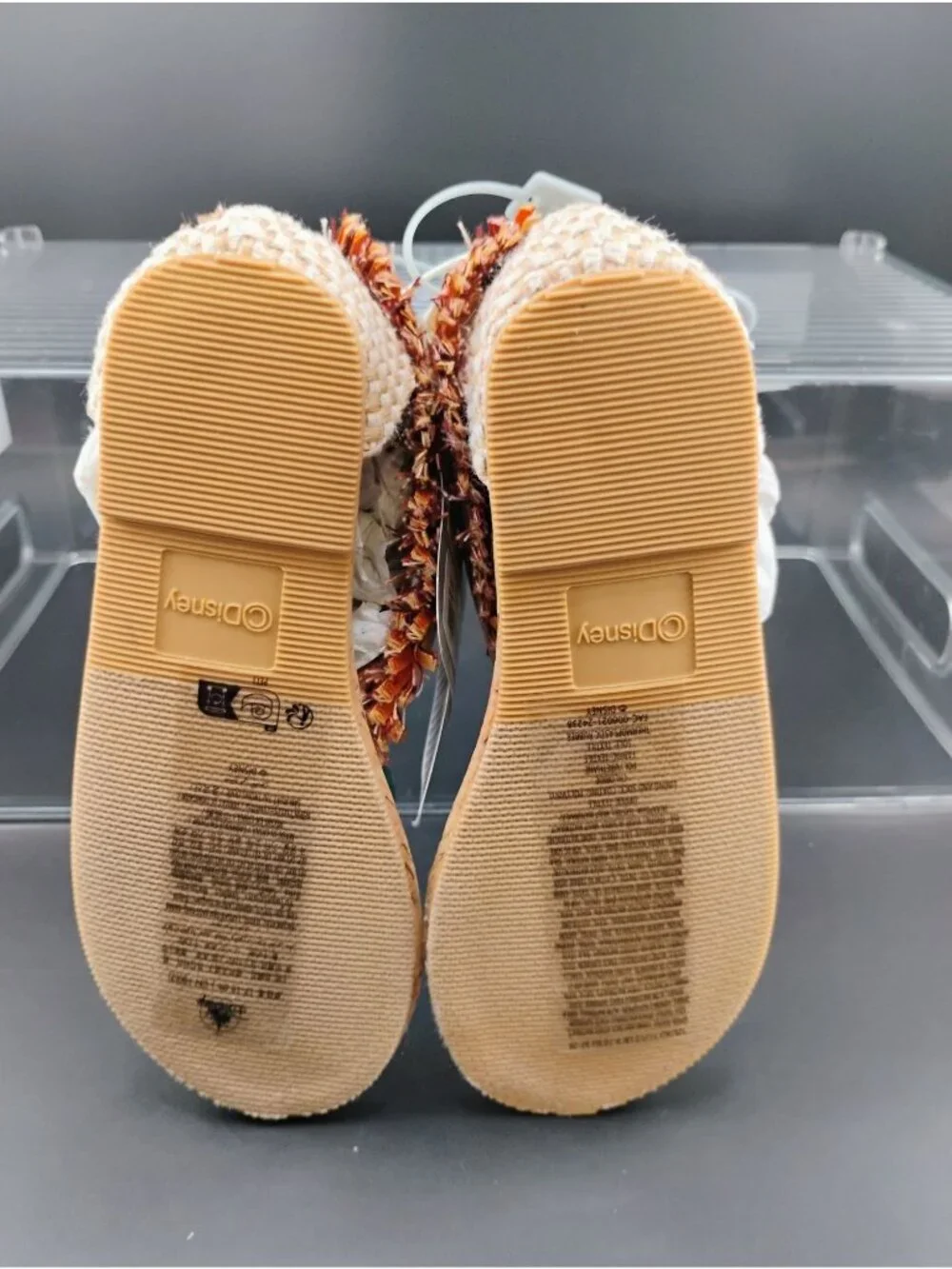 Disney Moana Toddler Sandals Cork Sole Beaded Design Yellow Size US 9/10